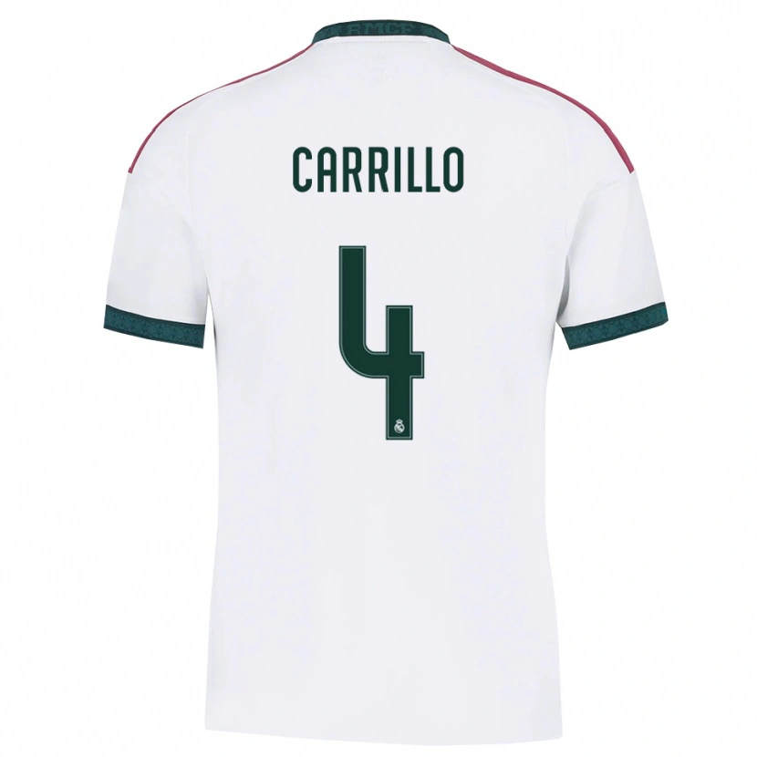 Danxen Hombre Camiseta Alvaro Carrillo #4 Verde Oscuro Blanco Rojo 1ª Equipación 2026/27 La Camisa