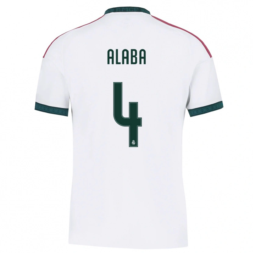 Danxen Hombre Camiseta David Alaba #4 Verde Oscuro Blanco Rojo 1ª Equipación 2026/27 La Camisa