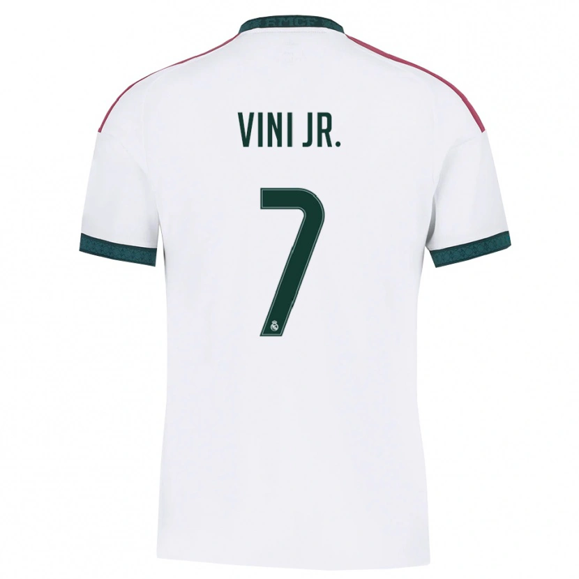 Danxen Hombre Camiseta Vinicius Junior #7 Verde Oscuro Blanco Rojo 1ª Equipación 2026/27 La Camisa