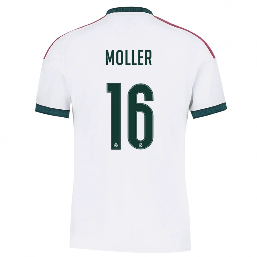 Danxen Hombre Camiseta Caroline Moller #16 Verde Oscuro Blanco Rojo 1ª Equipación 2026/27 La Camisa