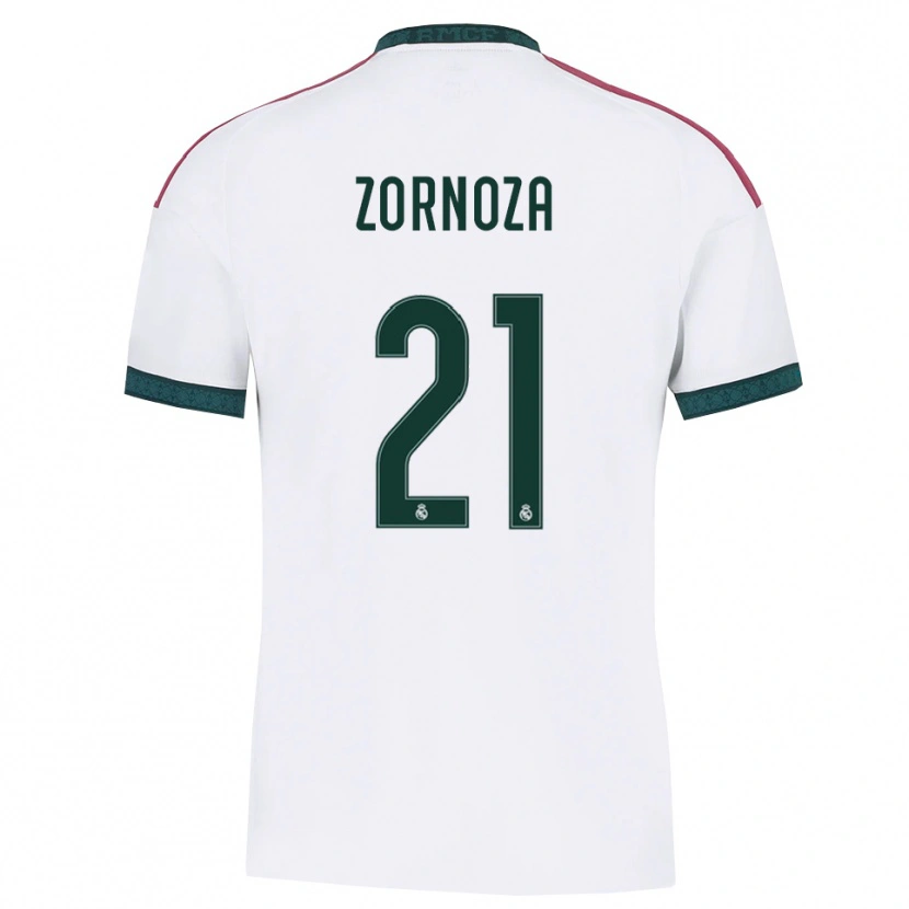 Danxen Hombre Camiseta Claudia Zornoza #21 Verde Oscuro Blanco Rojo 1ª Equipación 2026/27 La Camisa