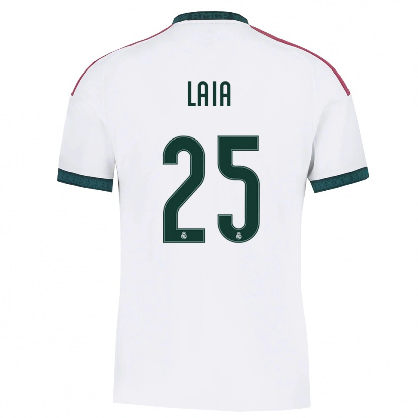 Danxen Hombre Camiseta Laia López De La Morena #25 Verde Oscuro Blanco Rojo 1ª Equipación 2026/27 La Camisa