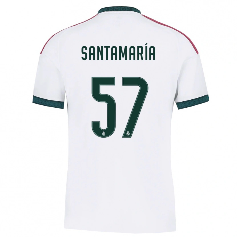 Danxen Hombre Camiseta Fran Santamaría #57 Verde Oscuro Blanco Rojo 1ª Equipación 2026/27 La Camisa