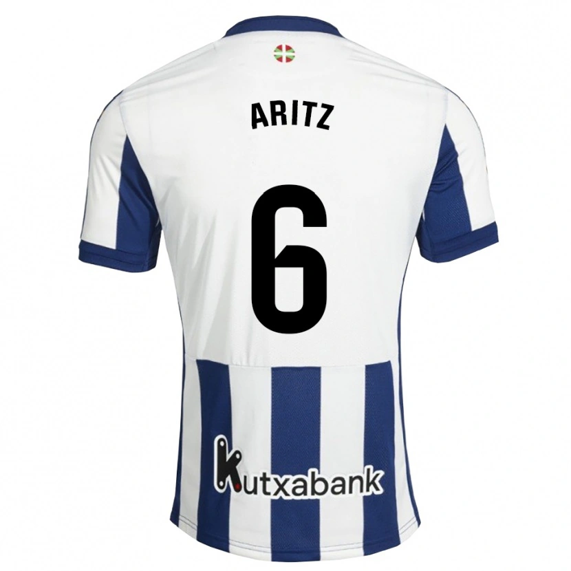 Danxen Hombre Camiseta Aritz Elustondo #6 Azul Marino Blanco Dorado 1ª Equipación 2026/27 La Camisa