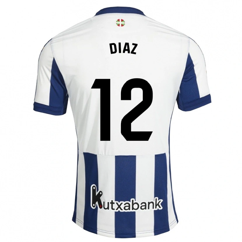 Danxen Hombre Camiseta Ekain Díaz #12 Azul Marino Blanco Dorado 1ª Equipación 2026/27 La Camisa