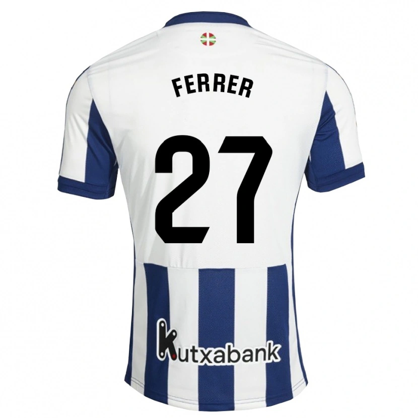 Danxen Hombre Camiseta Iker Ferrer #27 Azul Marino Blanco Dorado 1ª Equipación 2026/27 La Camisa