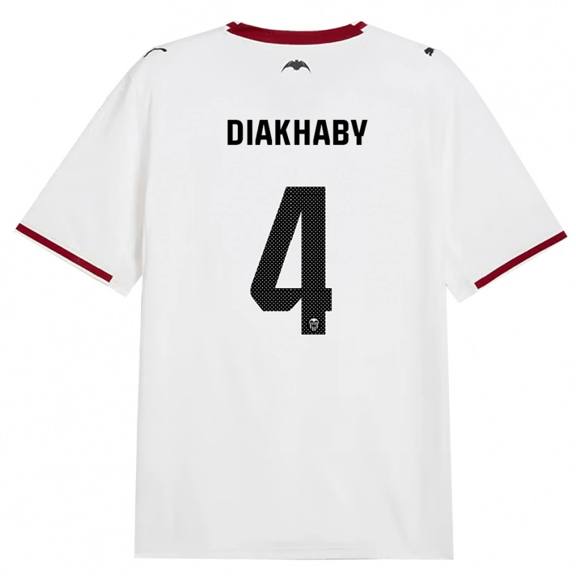 Danxen Hombre Camiseta Mouctar Diakhaby #4 Negro Blanco Rojo Amarillo 1ª Equipación 2026/27 La Camisa