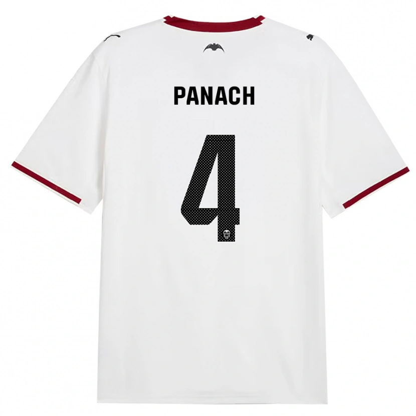 Danxen Hombre Camiseta Alejandro Panach #4 Negro Blanco Rojo Amarillo 1ª Equipación 2026/27 La Camisa