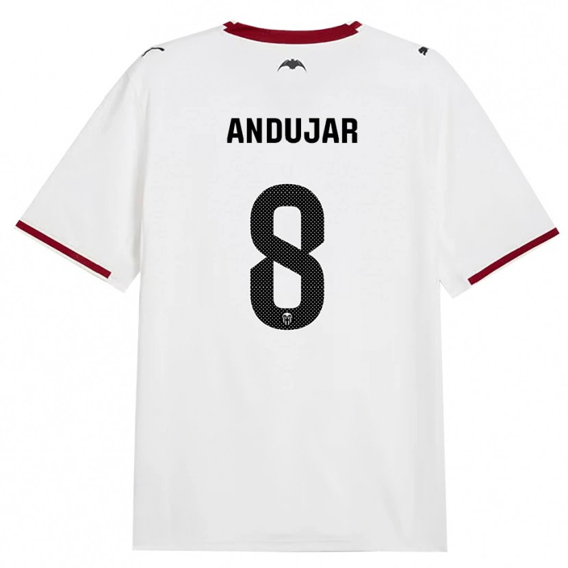 Danxen Hombre Camiseta Candela Andujar #8 Negro Blanco Rojo Amarillo 1ª Equipación 2026/27 La Camisa