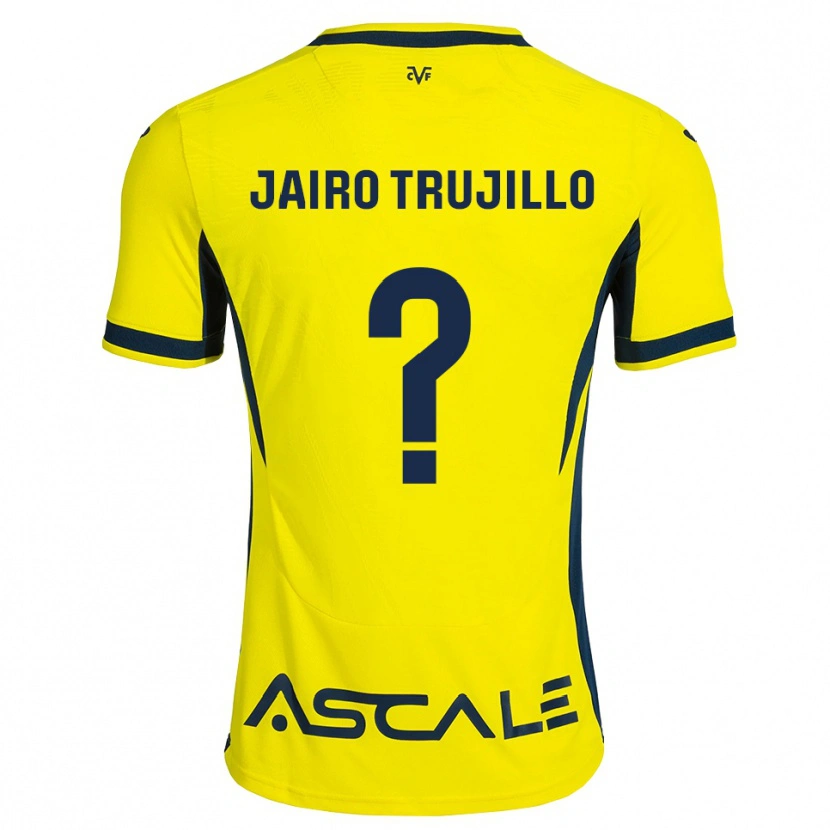 Danxen Hombre Camiseta Jairo Trujillo #0 Amarillo Negro Rojo 1ª Equipación 2026/27 La Camisa