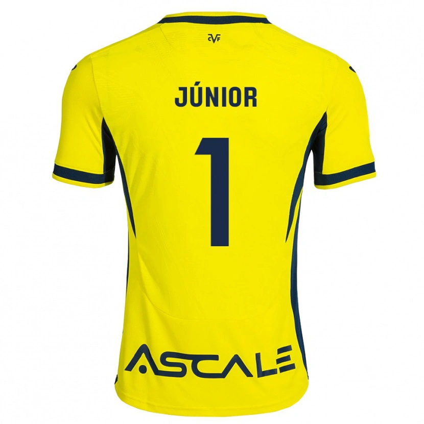 Danxen Hombre Camiseta Luiz Júnior #1 Amarillo Negro Rojo 1ª Equipación 2026/27 La Camisa