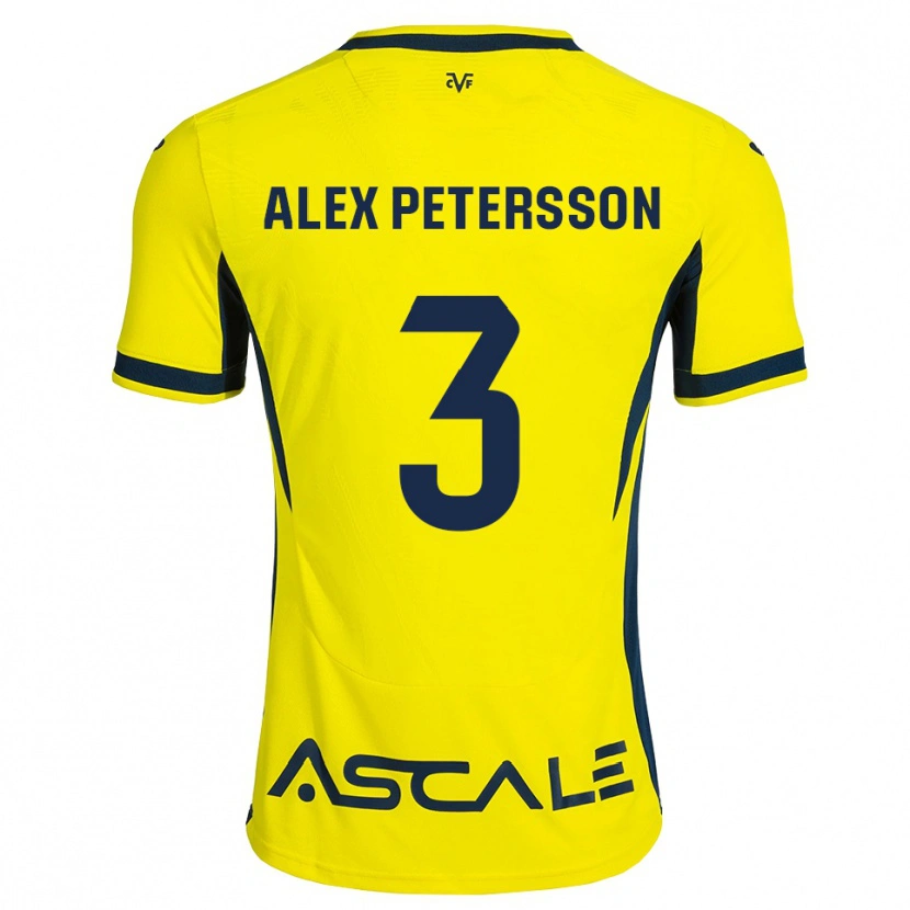 Danxen Hombre Camiseta Max Petersson #3 Amarillo Negro Rojo 1ª Equipación 2026/27 La Camisa