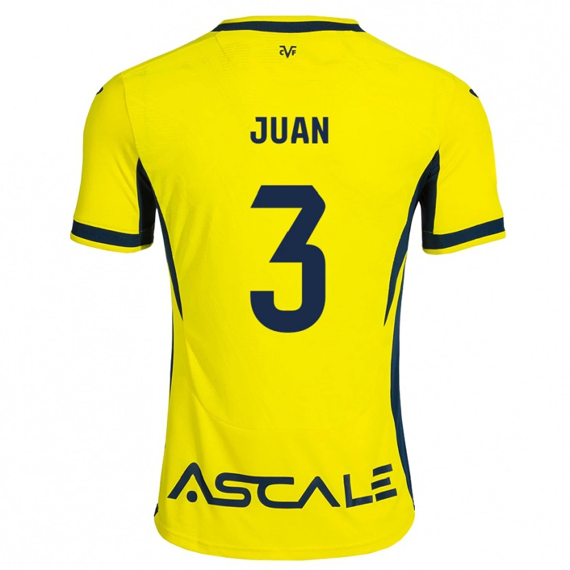 Danxen Hombre Camiseta Sergi Juan #3 Amarillo Negro Rojo 1ª Equipación 2026/27 La Camisa