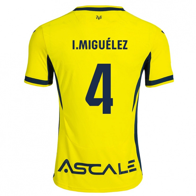 Danxen Hombre Camiseta Irene Miguélez #4 Amarillo Negro Rojo 1ª Equipación 2026/27 La Camisa