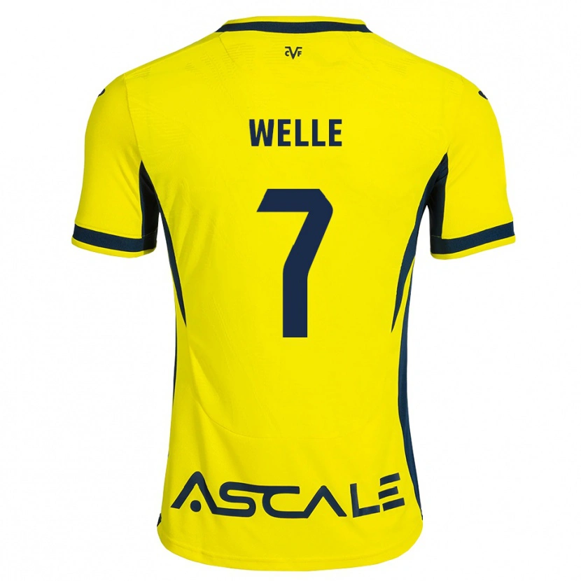 Danxen Hombre Camiseta Babacar Welle #7 Amarillo Negro Rojo 1ª Equipación 2026/27 La Camisa