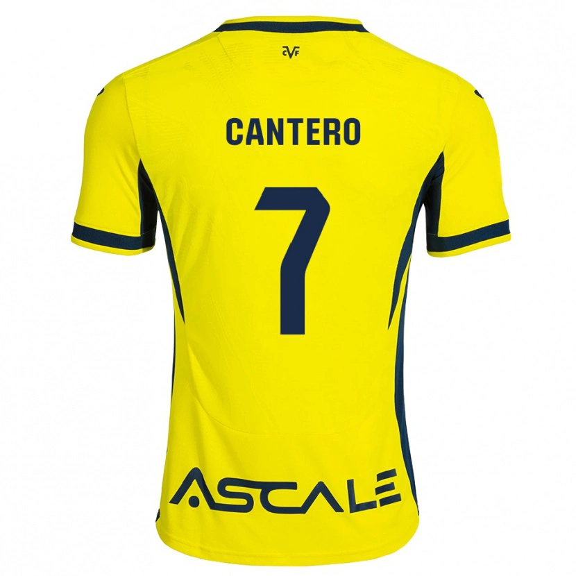 Danxen Hombre Camiseta Dani Cantero #7 Amarillo Negro Rojo 1ª Equipación 2026/27 La Camisa
