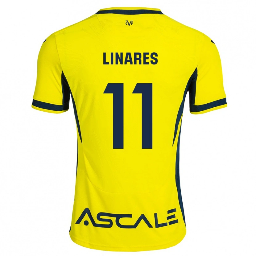 Danxen Hombre Camiseta Mario Linares #11 Amarillo Negro Rojo 1ª Equipación 2026/27 La Camisa