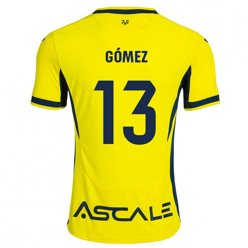 Danxen Hombre Camiseta Rubén Gómez #13 Amarillo Negro Rojo 1ª Equipación 2026/27 La Camisa