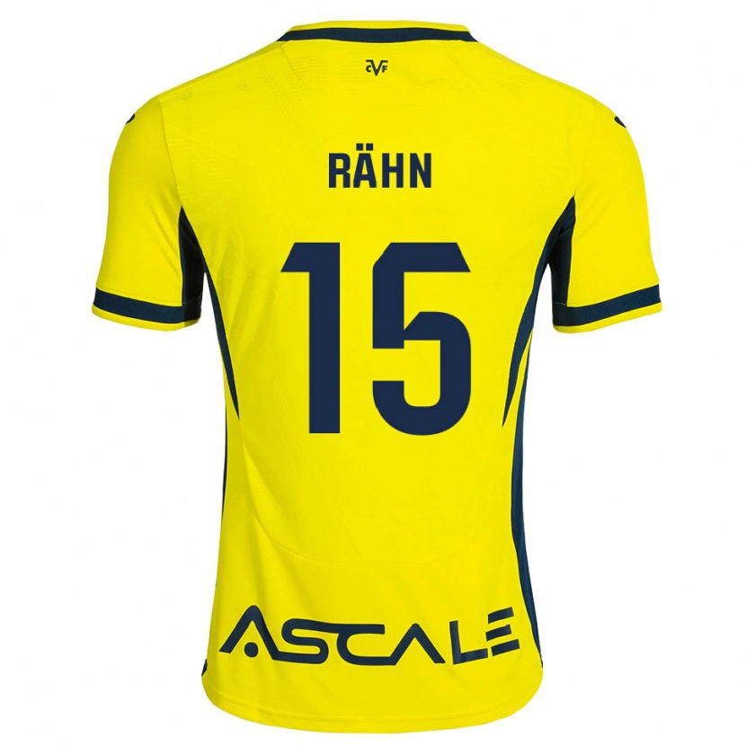 Danxen Hombre Camiseta Ronan Rähn #15 Amarillo Negro Rojo 1ª Equipación 2026/27 La Camisa