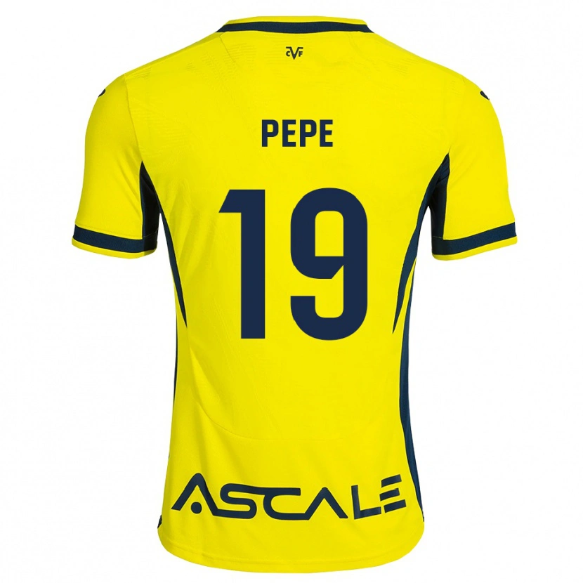 Danxen Hombre Camiseta Nicolas Pépé #19 Amarillo Negro Rojo 1ª Equipación 2026/27 La Camisa