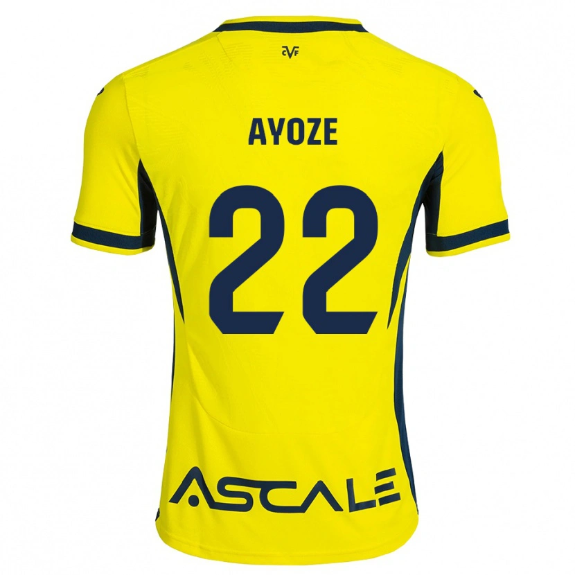 Danxen Hombre Camiseta Ayoze Pérez #22 Amarillo Negro Rojo 1ª Equipación 2026/27 La Camisa