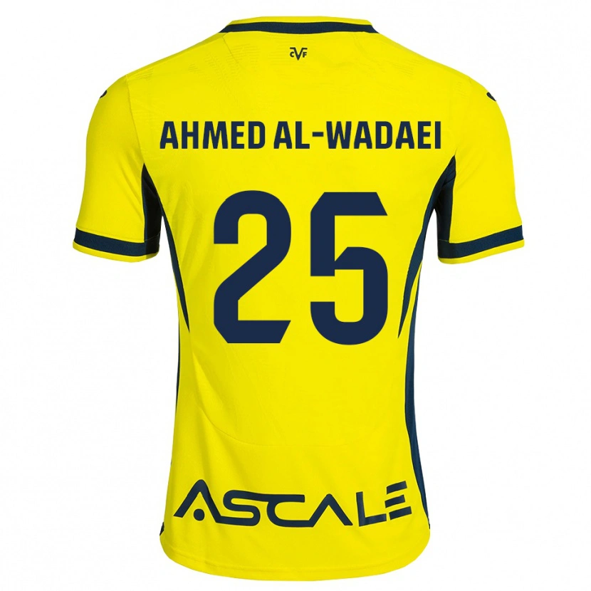 Danxen Hombre Camiseta Sayed Ahmed Al-Wadaei #25 Amarillo Negro Rojo 1ª Equipación 2026/27 La Camisa