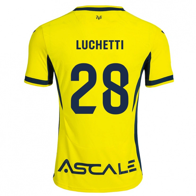 Danxen Hombre Camiseta Danilo Luchetti #28 Amarillo Negro Rojo 1ª Equipación 2026/27 La Camisa