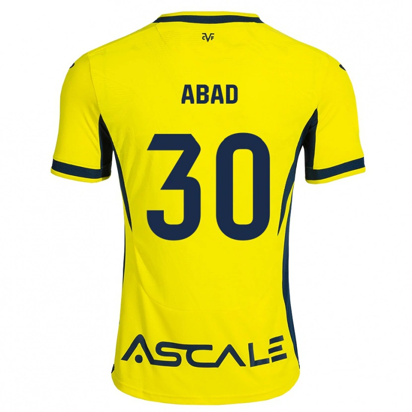 Danxen Hombre Camiseta Iker Abad #30 Amarillo Negro Rojo 1ª Equipación 2026/27 La Camisa