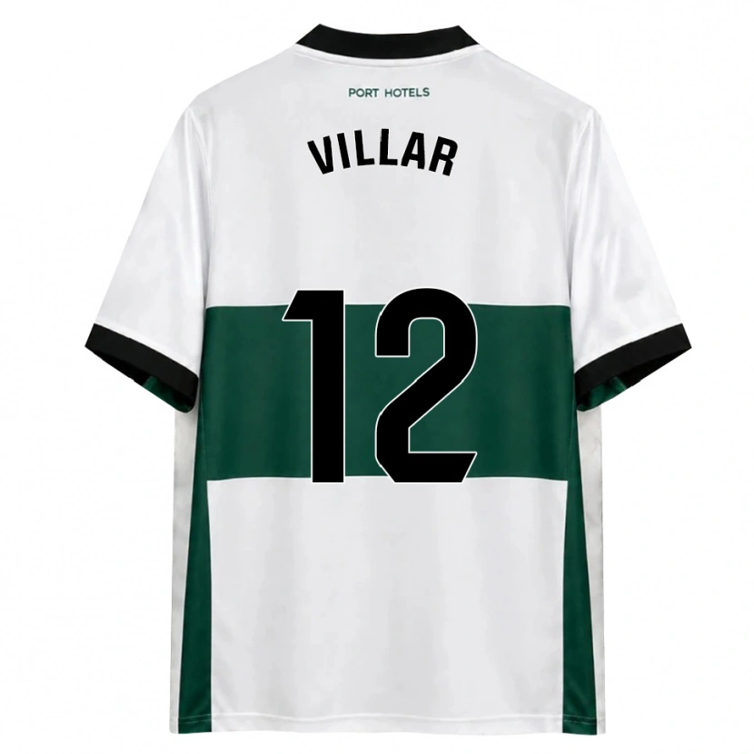 Danxen Hombre Camiseta Gonzalo Villar #12 Verde Blanco Rojo 1ª Equipación 2026/27 La Camisa