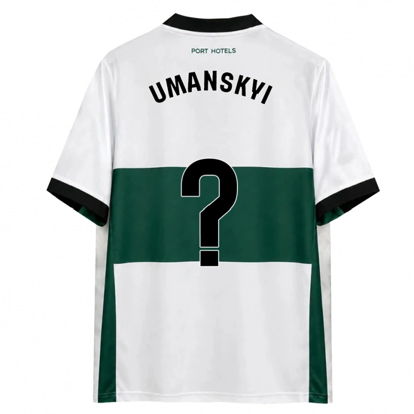 Danxen Hombre Camiseta Volodymyr Umanskyi #0 Verde Blanco Rojo 1ª Equipación 2026/27 La Camisa