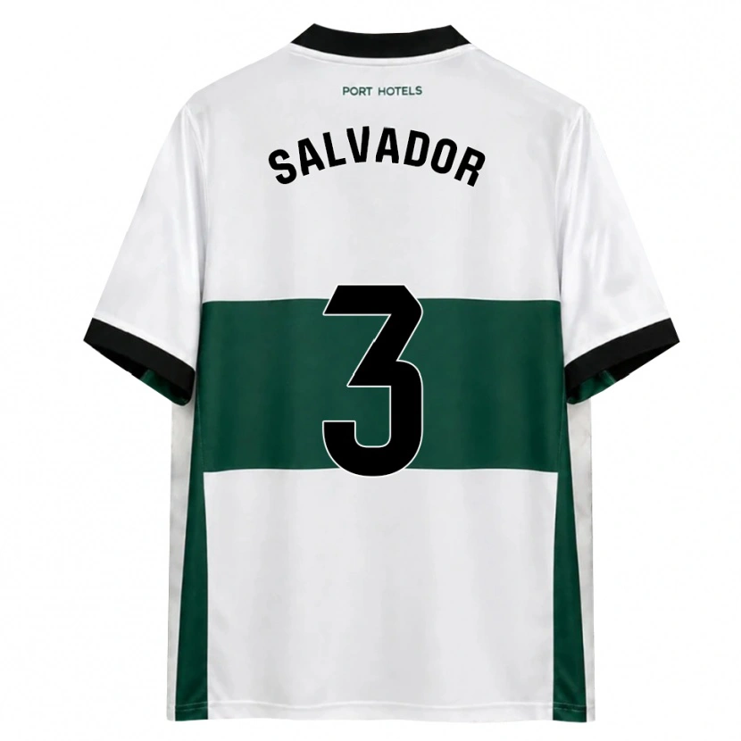 Danxen Hombre Camiseta Nico Salvador #3 Verde Blanco Rojo 1ª Equipación 2026/27 La Camisa