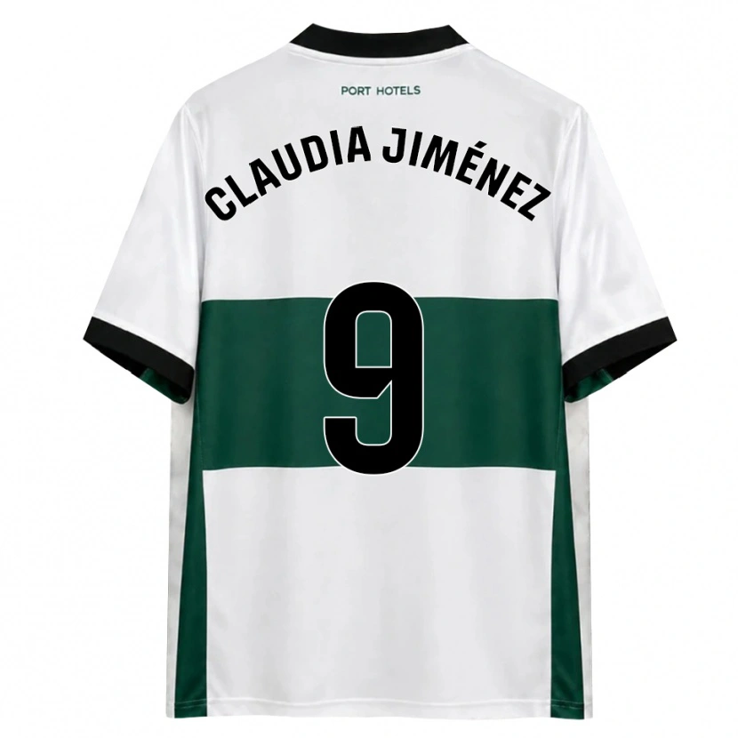 Danxen Hombre Camiseta Claudia Jiménez Gutiérrez #9 Verde Blanco Rojo 1ª Equipación 2026/27 La Camisa