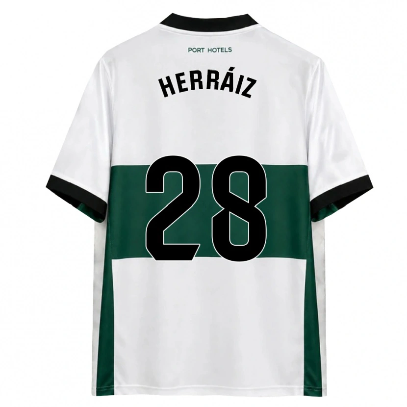 Danxen Hombre Camiseta Alex Herráiz #28 Verde Blanco Rojo 1ª Equipación 2026/27 La Camisa
