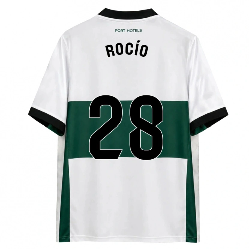 Danxen Hombre Camiseta Rocío Rodríguez Jiménez #28 Verde Blanco Rojo 1ª Equipación 2026/27 La Camisa