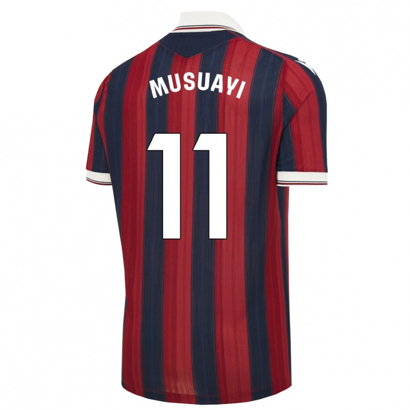 Danxen Hombre Camiseta Yanis Musuayi #11 Azul Medianoche Rojo 1ª Equipación 2026/27 La Camisa