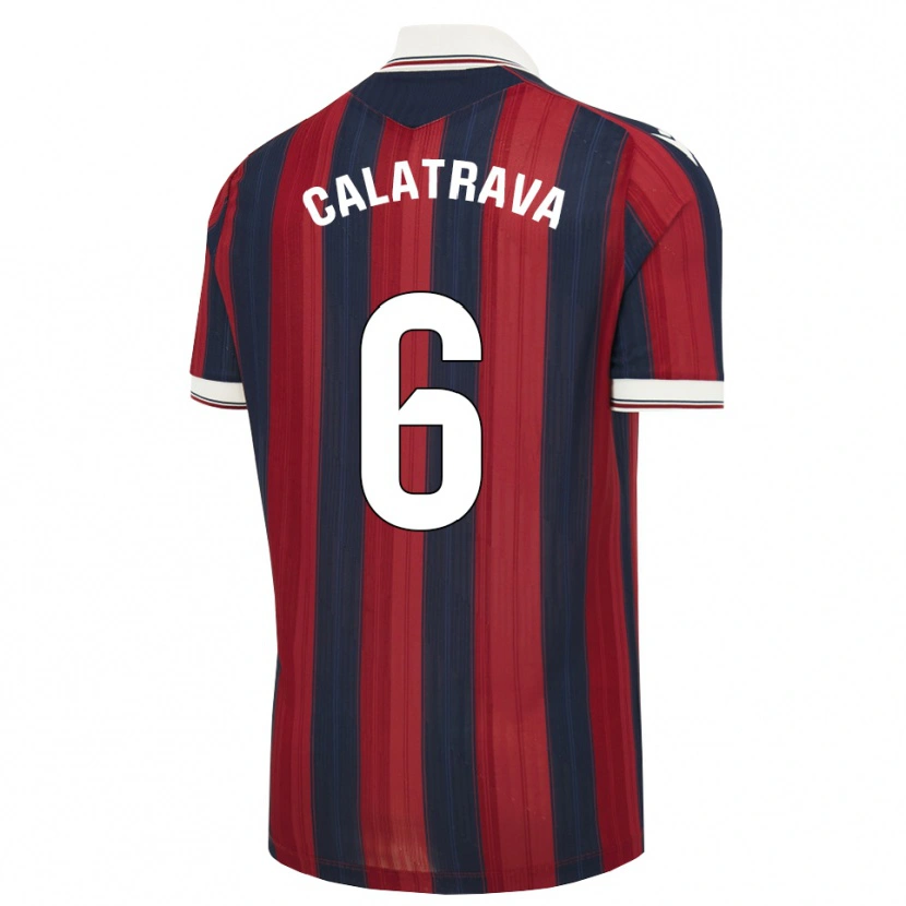 Danxen Hombre Camiseta Alberto Calatrava #6 Azul Medianoche Rojo 1ª Equipación 2026/27 La Camisa