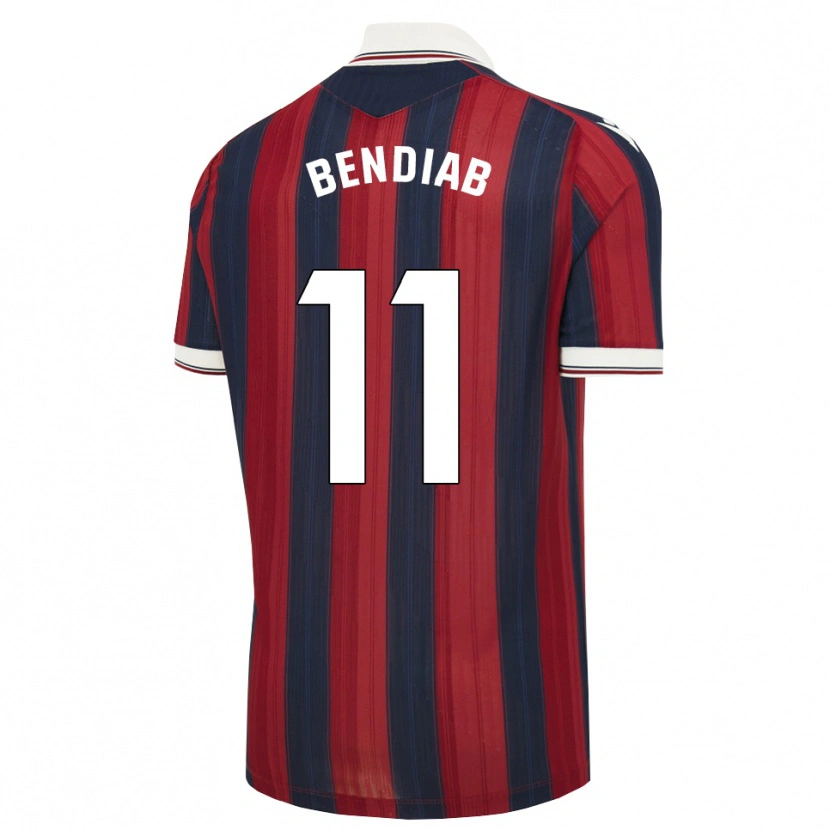 Danxen Hombre Camiseta Zadig Bendiab #11 Azul Medianoche Rojo 1ª Equipación 2026/27 La Camisa