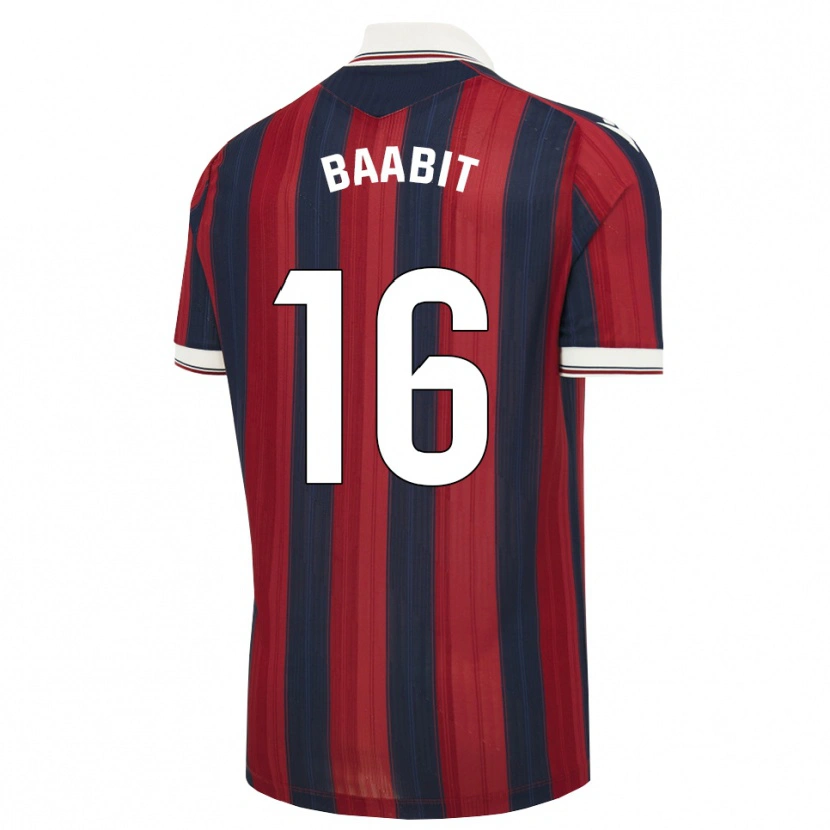 Danxen Hombre Camiseta Adam Baabit #16 Azul Medianoche Rojo 1ª Equipación 2026/27 La Camisa