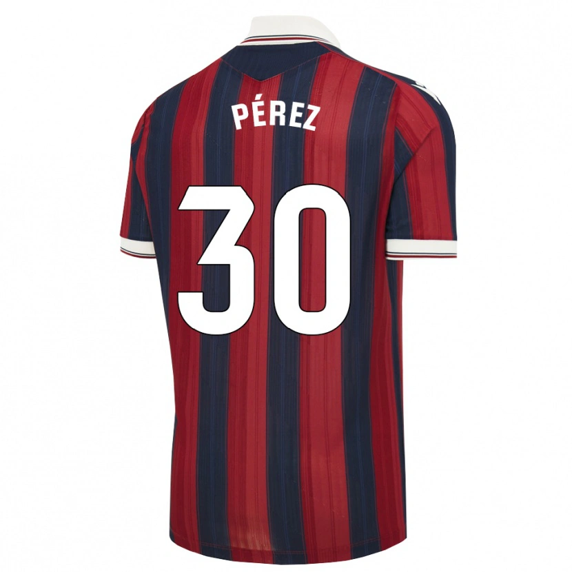 Danxen Hombre Camiseta Luismi Pérez #30 Azul Medianoche Rojo 1ª Equipación 2026/27 La Camisa