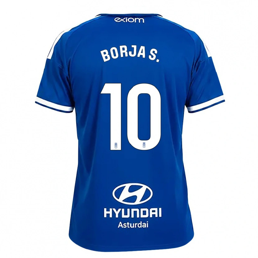 Danxen Hombre Camiseta Borja Sánchez #10 Azul Mediano Blanco 1ª Equipación 2026/27 La Camisa