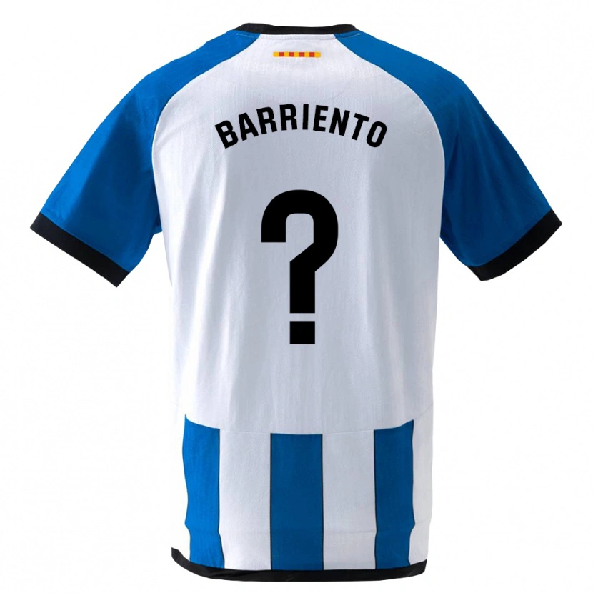 Danxen Hombre Camiseta Darek Barriento #0 Azul Real Blanco 1ª Equipación 2026/27 La Camisa