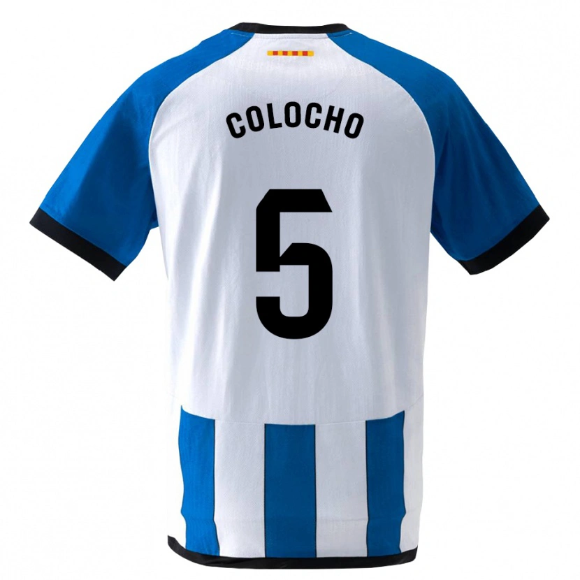 Danxen Hombre Camiseta Itzel Colocho #5 Azul Real Blanco 1ª Equipación 2026/27 La Camisa