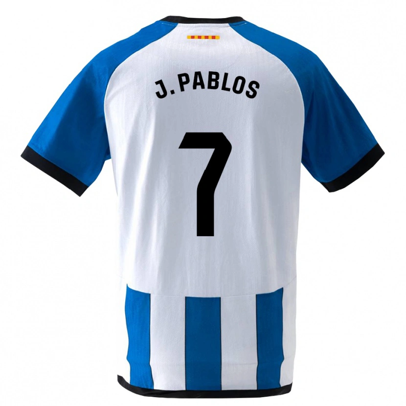 Danxen Hombre Camiseta Judith Pablos Garrido #7 Azul Real Blanco 1ª Equipación 2026/27 La Camisa
