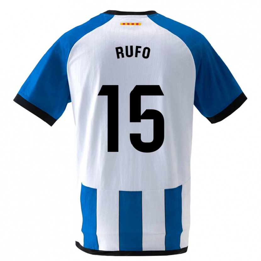 Danxen Hombre Camiseta Xavi Rufo #15 Azul Real Blanco 1ª Equipación 2026/27 La Camisa