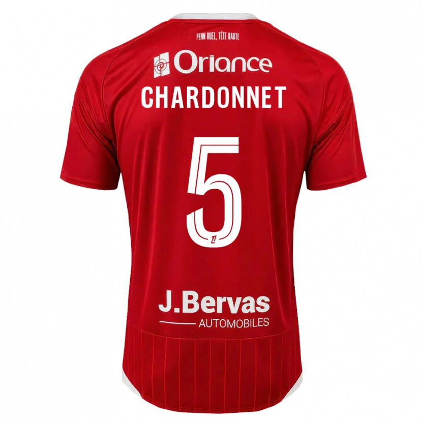 Danxen Hombre Camiseta Brendan Chardonnet #5 Blanco Rojo 1ª Equipación 2026/27 La Camisa