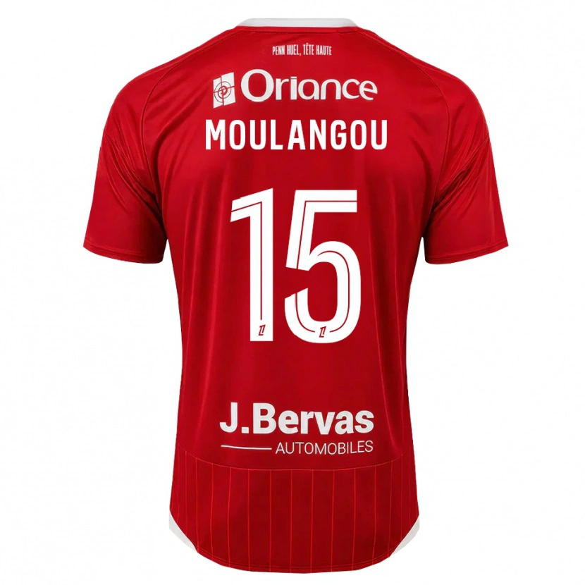 Danxen Hombre Camiseta Kenan Moulangou #15 Blanco Rojo 1ª Equipación 2026/27 La Camisa