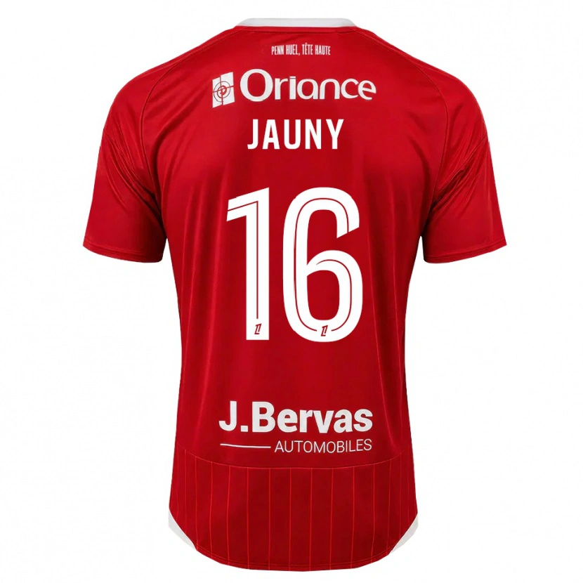 Danxen Hombre Camiseta Noah Jauny #16 Blanco Rojo 1ª Equipación 2026/27 La Camisa