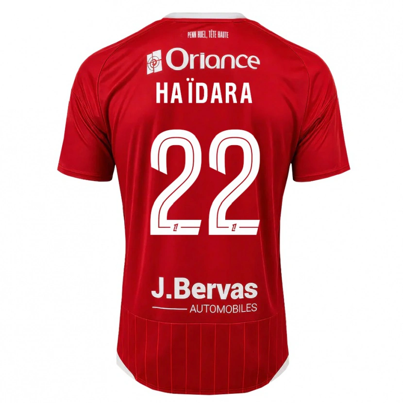 Danxen Hombre Camiseta Massadio Haidara #22 Blanco Rojo 1ª Equipación 2026/27 La Camisa