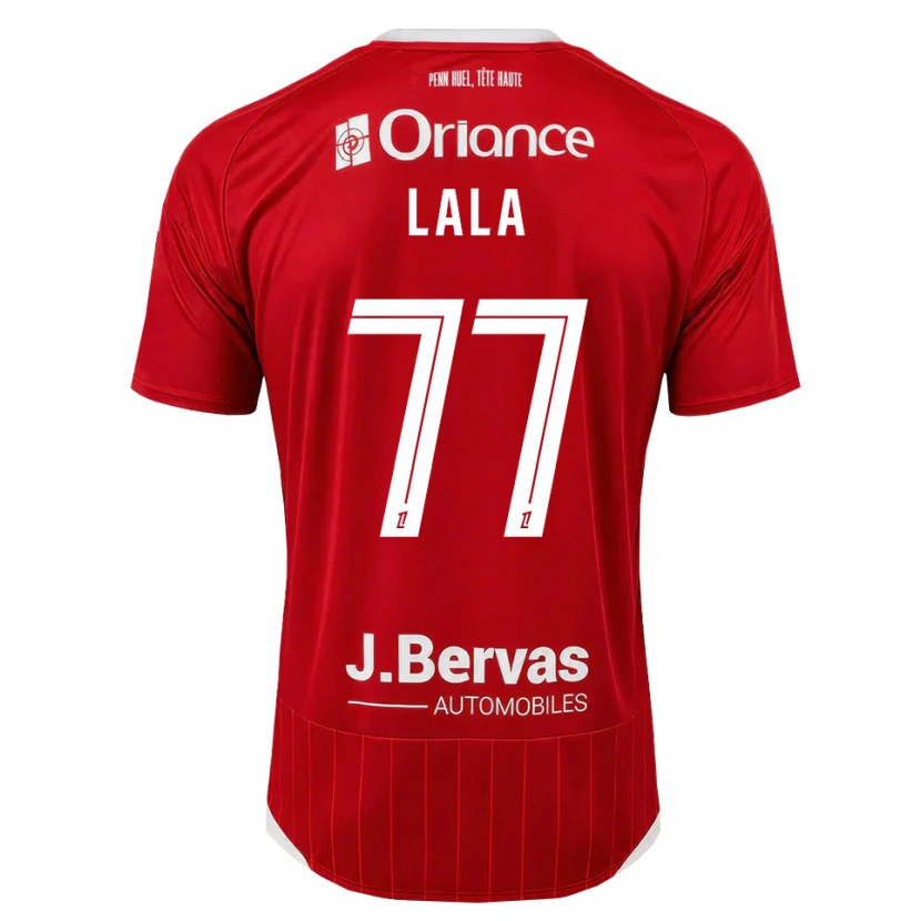 Danxen Hombre Camiseta Kenny Lala #77 Blanco Rojo 1ª Equipación 2026/27 La Camisa