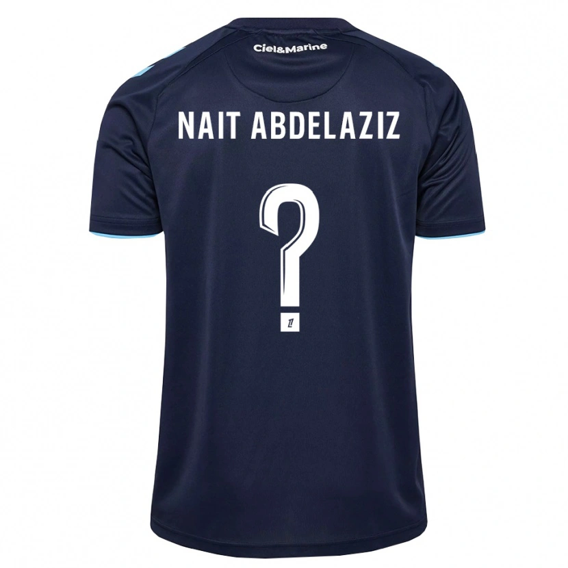 Danxen Hombre Camiseta Elias Naït Abdelaziz #0 Azul Aciano Azul Medianoche 1ª Equipación 2026/27 La Camisa